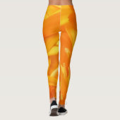 Gelbe Blume Leggings (Rückseite)