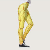 Gelbe Blume Leggings (Rechts)