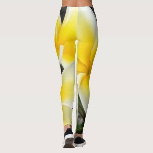 Gelbe Blume Leggings (Rückseite)