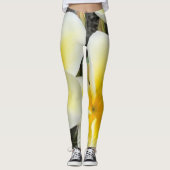 Gelbe Blume Leggings (Vorderseite)