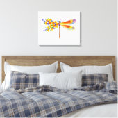 Gelbe Blume Leinwanddruck (Insitu (Schlafzimmer))