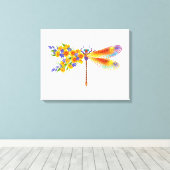 Gelbe Blume Leinwanddruck (Insitu (Holzboden))
