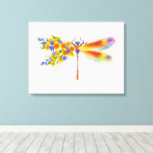 Gelbe Blume Leinwanddruck (Insitu (Holzboden))