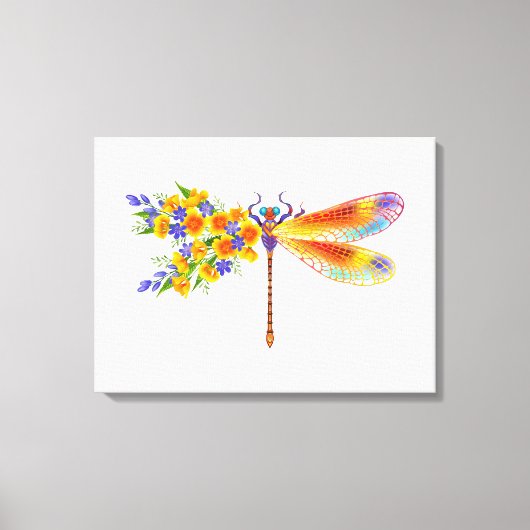 Gelbe Blume Leinwanddruck (Vorderseite)