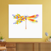 Gelbe Blume Leinwanddruck (Insitu (Wohnzimmer))