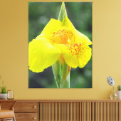 Gelbe Blume Leinwanddruck (Insitu (Wohnzimmer))