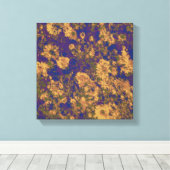 Gelbe Blume Leinwanddruck (Insitu (Holzboden))