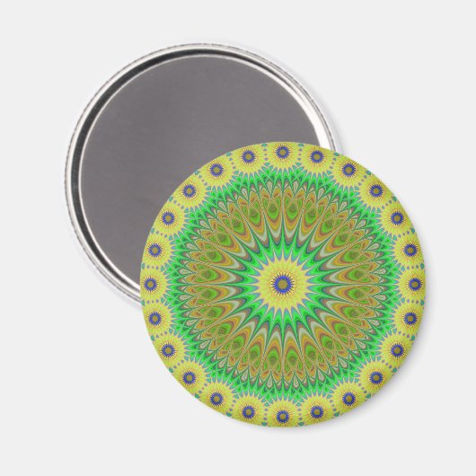 Gelbe Blume Magnet (Vorderseite/Rückseite)