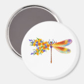 Gelbe Blume Magnet (Vorderseite/Rückseite)