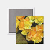 gelbe Blume Magnet (Vorderseite/Rückseite)