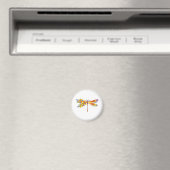 Gelbe Blume Magnet (In Situ (Geschirrspüler))
