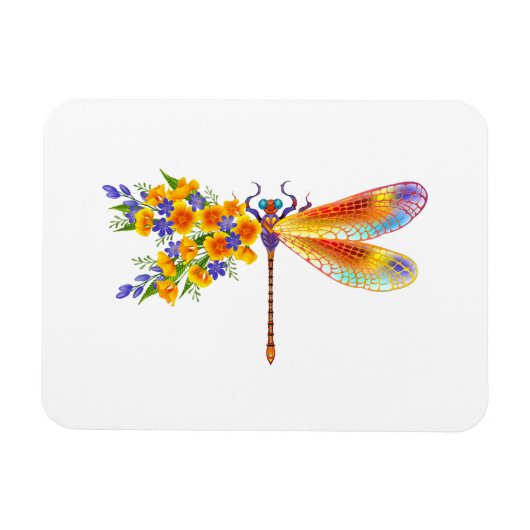 Gelbe Blume Magnet (Horizontal)