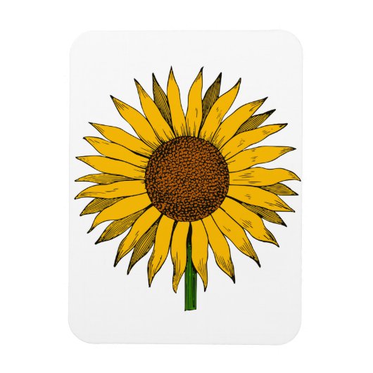 Gelbe Blume Magnet (Vertikal)