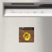 Gelbe Blume Magnet (In Situ (Geschirrspüler))