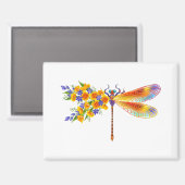 Gelbe Blume Magnet (Vorderseite/Rückseite)