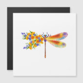 Gelbe Blume Magneteinladung (Vorne/Hinten)