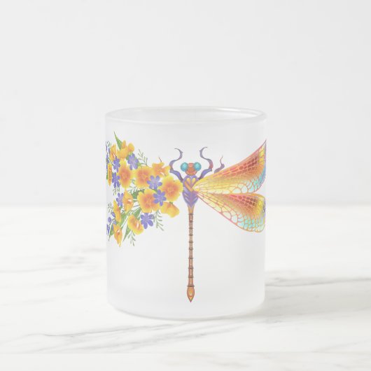 Gelbe Blume Mattglastasse (Mittel)