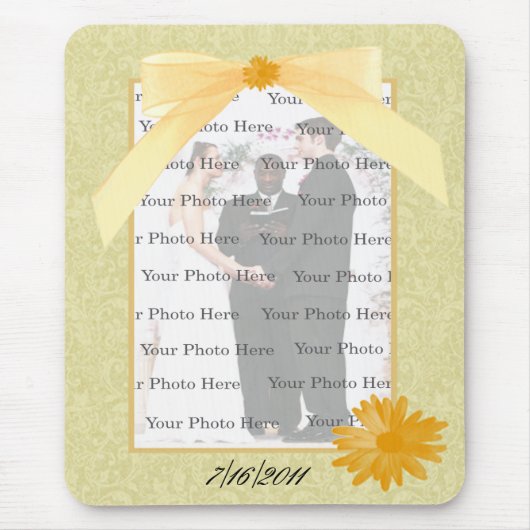Gelbe Blume Mauspad (Vorne)