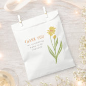 Gelbe Blume mit Bud Baby Dusche Geschenktütchen (Ausgeschnitten)