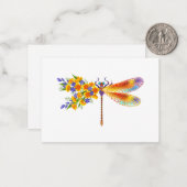 Gelbe Blume Mitteilungskarte (Vorderseite/Rückseite Beispiel)