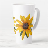 Gelbe Blume Moderne einfache Schwarze Mit Augen Su Milchtasse (Rechte Ecke)