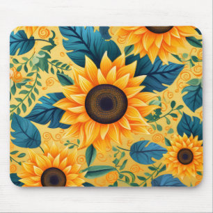 Gelbe Blume Mousepad
