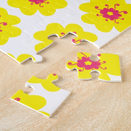 Gelbe Blume Muster frustrierend Puzzle (Seite)