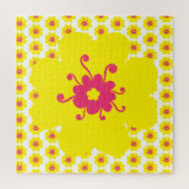 Gelbe Blume Muster frustrierend Puzzle (Vertikal)