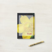 Gelbe Blume Name Post-It-Notes Post-it Klebezettel (Auf Schreibtisch)
