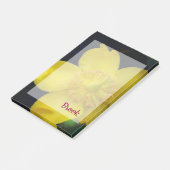 Gelbe Blume Name Post-It-Notes Post-it Klebezettel (angewinkelt)