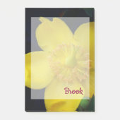 Gelbe Blume Name Post-It-Notes Post-it Klebezettel (Vorderseite)