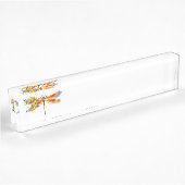 Gelbe Blume Namensplakette