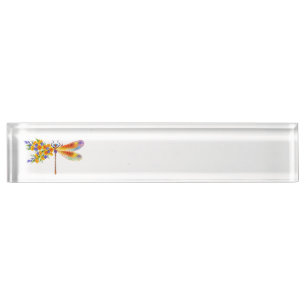 Gelbe Blume Namensplakette