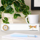 Gelbe Blume Namensplakette