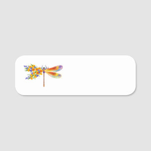 Gelbe Blume Namensschild