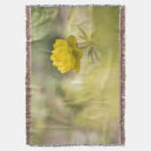 Gelbe Blume Natur Foto Decke (Vorderseite Vertikal)