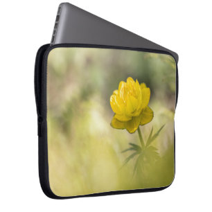Gelbe Blume Natur Foto Laptopschutzhülle