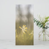 Gelbe Blume Naturfotokarte (Stehend Vorderseite)