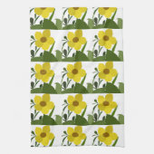 Gelbe Blume Naturmuster Geschirrtuch (Vertikal)