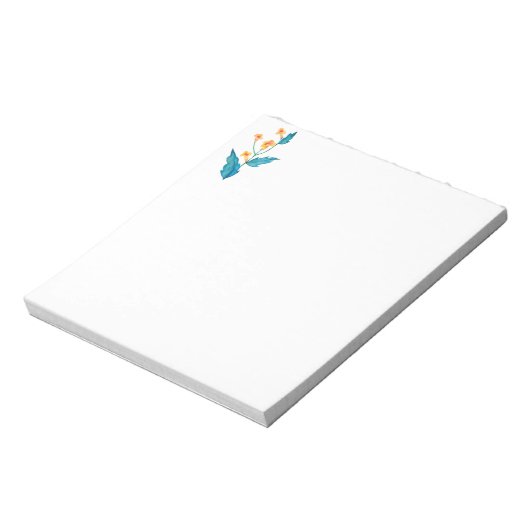 Gelbe Blume Notizblock (Rotiert)