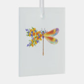 Gelbe Blume Ornament Aus Glas (Vorderseite Rechts)