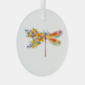 Gelbe Blume Ornament Aus Glas (Vorderseite Rechts)