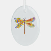 Gelbe Blume Ornament Aus Glas (Vorderseite links)