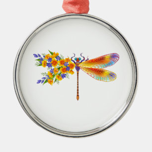 Gelbe Blume Ornament Aus Metall