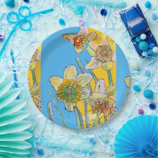 Gelbe Blume Papierplatte Party Pappteller (Party)