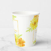 Gelbe Blume Pappbecher (Rechts)