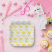 Gelbe Blume Pappteller (Party)