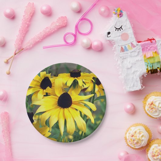 Gelbe Blume Pappteller (Party)