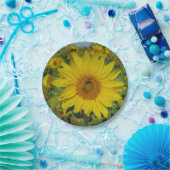 Gelbe Blume Pappteller (Party)
