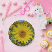 Gelbe Blume Pappteller (Party)